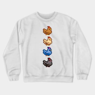 4 Chickens of Stardew Valley Crewneck Sweatshirt